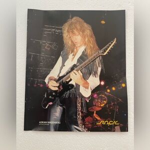 Whitesnake Adrian Vandenberg pinup